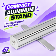 33 x 81 Inch UV Printed Fabric Retractable Banner for $99.99