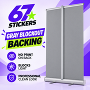 33 x 81 Inch UV Printed Fabric Retractable Banner for $99.99